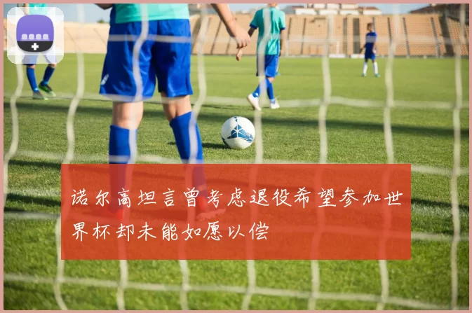 诺尔高坦言曾考虑退役希望参加世界杯却未能如愿以偿