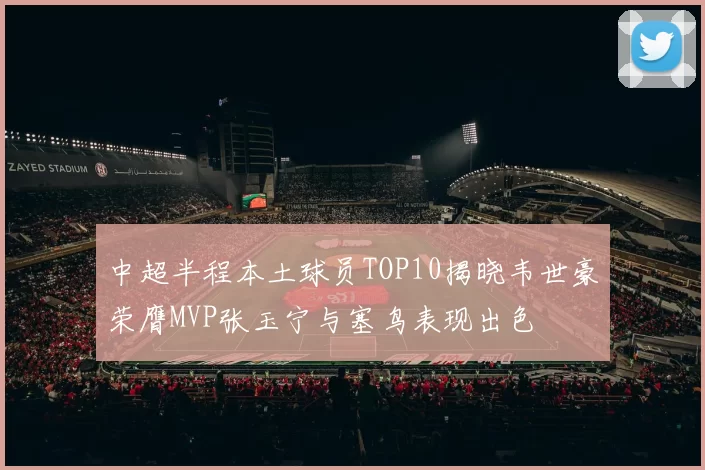 中超半程本土球员TOP10揭晓韦世豪荣膺MVP张玉宁与塞鸟表现出色